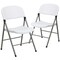 Emma and Oliver Plastic Folding Chairs | Set of 2 Lightweight Folding Chairs